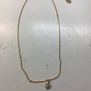 Kate Spade New Rhinestone Heart Necklace